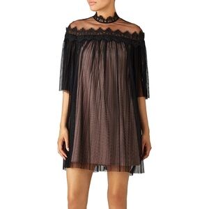 NHA KHANH lulu pleated tulle lace dress witchy whimsigoth dark romance size 12